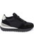 Siyah Deri-Tekstil Kadın Sneaker - K23S1AY66905-A01 3