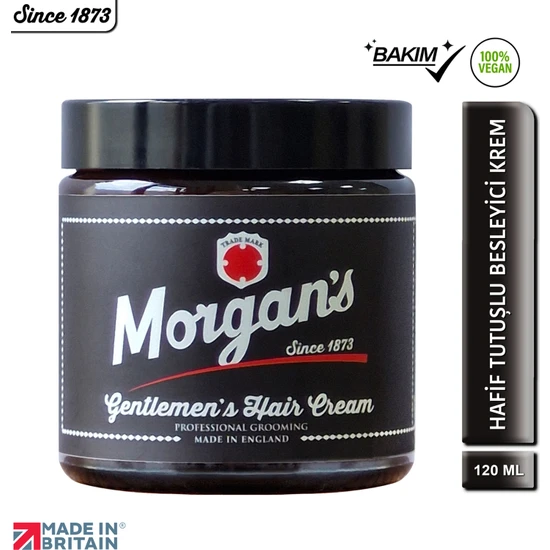 Morgan's Pomade Gentelman's Hair Cream - Nemlendirici Doğal Tutuşlu Şekillendirici Krem 120 ml