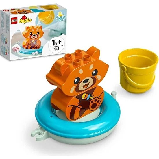 LEGO® DUPLO® İlk Banyo Zamanı Eğlencesi: Yüzen Kırmızı Panda 10964 Yapım Oyuncağı (5 Parça)