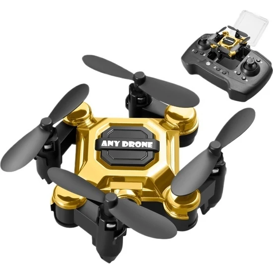 Toolwayes Mini Katlanır Drone Uzaktan Kumandalı Uçak Hava Fotoğrafçılığı Quadcopter Oyuncak Küçük Düşmeye Dayanıklı Çocuk 4K (Yurt Dışından)