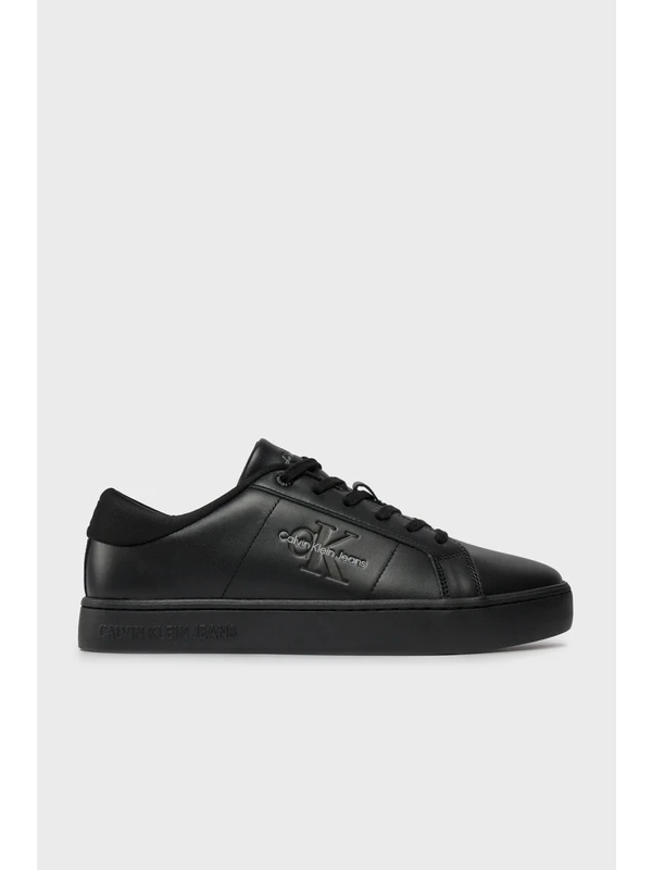 Calvin Klein Logolu Deri Sneaker Ayakkabı YM0YM008640GT Erkek Ayakkabı YM0YM00864 0gt