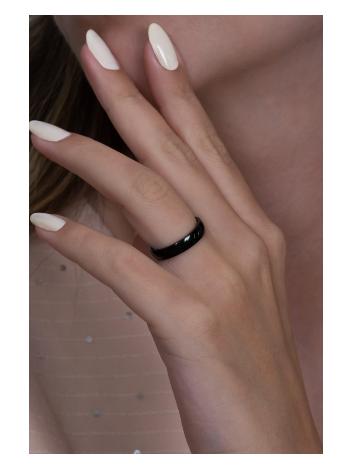 Takı Dükkanı Unisex 4mm İnce Bombeli Erkek Kadın Çelik Alyans Yüzük cl18 - Görsel 5