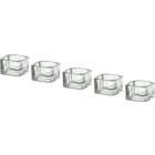 Glasıg Tealight Dekoratif Mumluk, Cam 5 Adet