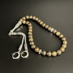 Yıldız Doğal Taş Bronzit 8mm 33LÜK Doğal Taş Tesbih