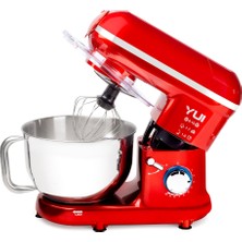 Yui M120 Multi-fonksiyonel 3'ü Bir Arada Stand Mikser Kıyma Setli Ve Blender Özellikli Kırmızı