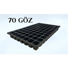 Öz-ka Vakum 70 Göz Fidelik Fide Viyolü  Kare Kısa (50 adet)