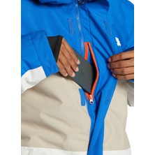 DC Mavi Erkek Kapüşon Yaka Uzun Kayak Montu ADYTJ03063_DEFY Jacket