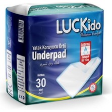 Luckido Yatak Koruyucu Örtü Underpad 60X90CM 30 Adet Maximum Comfort Sızdırmaz  Eko Paket