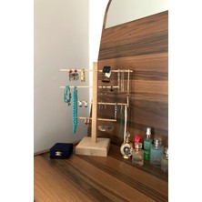 Ahşap Takılık Takı Askısı Organizer Çam