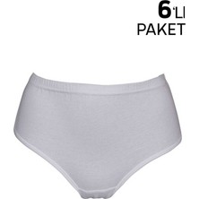 Tutku Kadın Ribana Bato Gri Külot 6 Lı 922