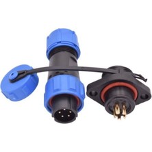 Motorobit SD13 5 Pin 13MM Su Geçirmez Konnektör Takımı - Flanşlı Panel Tipi