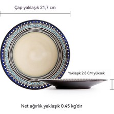 Jinlai Yaratıcı Seramik Sofra Biftek Yemek Tabağı (Yurt Dışından)