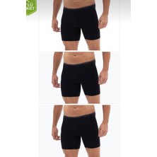 BLACKSPADE 9683 ERKEK TENDER COTTON  3 LÜ SİYAH BOXER