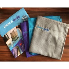 Clean Smile Microfiber Sihirli Temizlik Bezi 3'lü Paket (Koyu Renk)