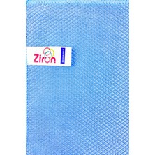 Ziron Mikrofiber Baklava Desen Sihirli Cam Bezi Ekonomik 5'li Set Mavi