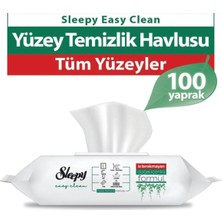 Sleepy Yüzey Temizlik Havlusu 100ADET Beyaz Sabun Sirkeli