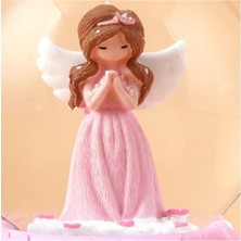 Knittingtr Pembe Peri Işıklı Müzikli Sihirli Kar Küresi Arkadaşa Hediye