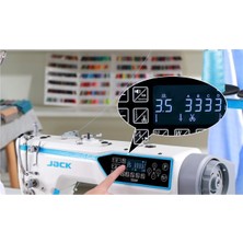 Jack JK-5559F-W Düz Kenar Bıçaklı Makine Iplik Kesicili