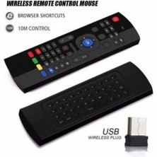 Depposite Kablosuz Klavye Mouse Smart Tv Box Pc Şarjlı Akıllı Kumanda Klavyeli Akıllı Tv Kumandası