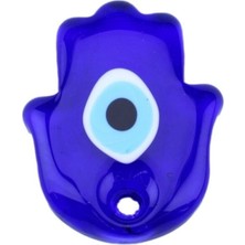 Depposite Cam Nazar Boncuğu Delikli Fatma Ana Eli Modeli Küçük 6.5x8 cm