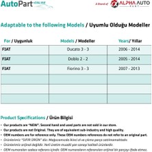 Alpha Auto Part Fiat Fiorino Için Cam Düğmesi Açma Kapağı 2'li