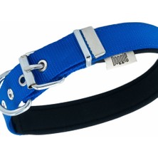 El-Biz Doggie Konfor Dokuma Kemikli Boyun Tasması Royal Blue 2.5 x 42 50 cm  DSBT 2562 L