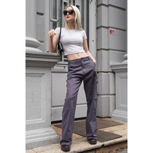 Madmext Füme Straight Fit Kargo Pantolon MG1601