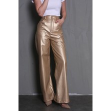 Madmext Gold Deri Basic Kadın Pantolon MG1316
