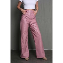 Madmext Gül Kurusu Deri Basic Kadın Pantolon MG1316