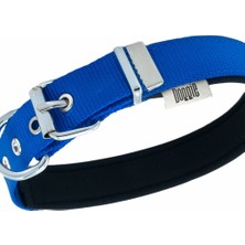 El-Biz Doggie Konfor Dokuma Boyun Tasması Royal Blue 2.5 x 42 50 cm  DSBT 2510 L