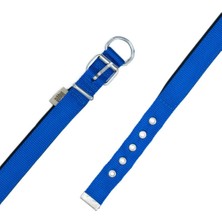 El-Biz Doggie Konfor Dokuma Boyun Tasması Royal Blue 2.5 x 42 50 cm  DSBT 2510 L