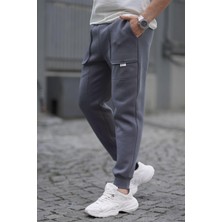 Madmext Füme Kargo Cep Basic Eşofman Altı 6527