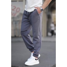 Madmext Füme Cep Detaylı Erkek Basic Eşofman Altı 6523