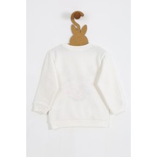 Luess  Çocuk Yılbaşı Temalı Geyik Nakış Detaylı Sweatshirt