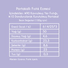 Ladin Portakallı Fıstık Ezmesi 225 gr (Şekersiz, Koruyucusuz)