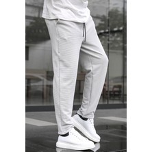Madmext Gri Basic Waffle Kumaş Erkek Pantolon 6509