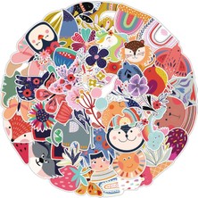 Giftmoda 25'li Su Geçirmez Opak Sticker Seri : 4