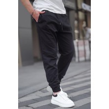 Madmext Siyah Relaxed Jogger Pantolon 6853