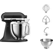 Kitchenaid 5KSM185PSEBK Artisan 4.8 Lt Mutfak Şefi - Cast Iron Black