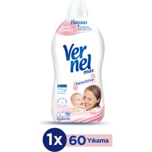 Vernel Max Konsantre Sıvı Çamaşır Yumuşatıcısı Sensitive 1440ml 60 Yıkama