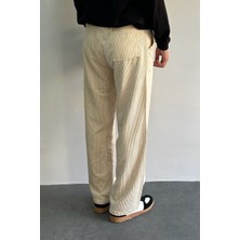 Erkek Beli Lastikli Baggy Kalıp Kadife Pantolon
