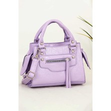 Bipanya Napoli Kırışık Deri Kadın Omuz Çantası BP-4733O