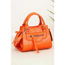 Bipanya Napoli Kırışık Deri Kadın Omuz Çantası BP-4733O