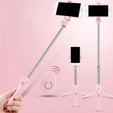 Ganbao Siyah Kablosuz Bluetooth Selfie Çubuk Tripod iPhone Huawei Samsung Android Mobil Monopod Selfie Çubuk Deklanşör Için Uzaktan Kumanda ile (Yurt Dışından)