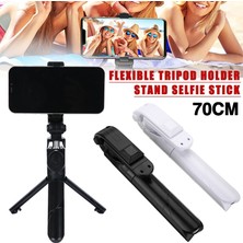 Ganbao Beyaz 1 Adet Kablosuz Selfie Sopa Katlanabilir Mini Tripod Uzatılabilir Monopod Çok Fonksiyonlu Telefon Tripod Tutucu Uzaktan Kumanda ile Standı (Yurt Dışından)