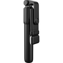 Ganbao Siyah R1 Taşınabilir Cep Telefonu Selfie Çubuğu Tripod Bluetooth Uyumlu Deklanşör Monopod, Dolgu Işığı ile Katlanabilir Cep Telefonu Tutucu (Yurt Dışından)