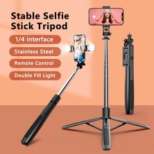 Ganbao Seçenek 4-Işıklı Q05 1580MM Yeni Kablosuz Selfie Çubuğu Tripod Gopro Aksiyon Kameraları Akıllı Telefonlar Için Dolgu Işığı ile Katlanabilir Monopod Selfie Canlı (Yurt Dışından)