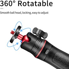 Ganbao Gopro Mini Selfie Sopa Tripod Masa Standı Gopro Kahraman 11 10 9 INSTA360 Djı ile Top Kafa Uzatılabilir Kolu Monopodlar (Yurt Dışından)