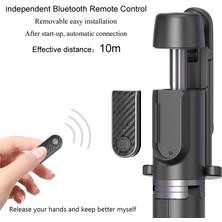 Ganbao Beyaz Mamen Entegre Bluetooth Selfie Çubuk Tripod 18-64 cm Huawei Xiaomi Android Ios Telefon Için Ayarlanabilir Taşınabilir Telefon Tutucu (Yurt Dışından)