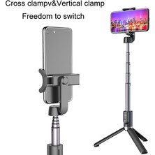 Ganbao Beyaz Mamen Entegre Bluetooth Selfie Çubuk Tripod 18-64 cm Huawei Xiaomi Android Ios Telefon Için Ayarlanabilir Taşınabilir Telefon Tutucu (Yurt Dışından)